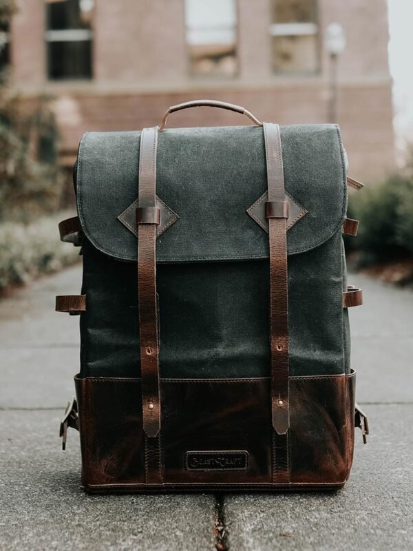 Retro Canvas Backpack – Vintage Explorer Style